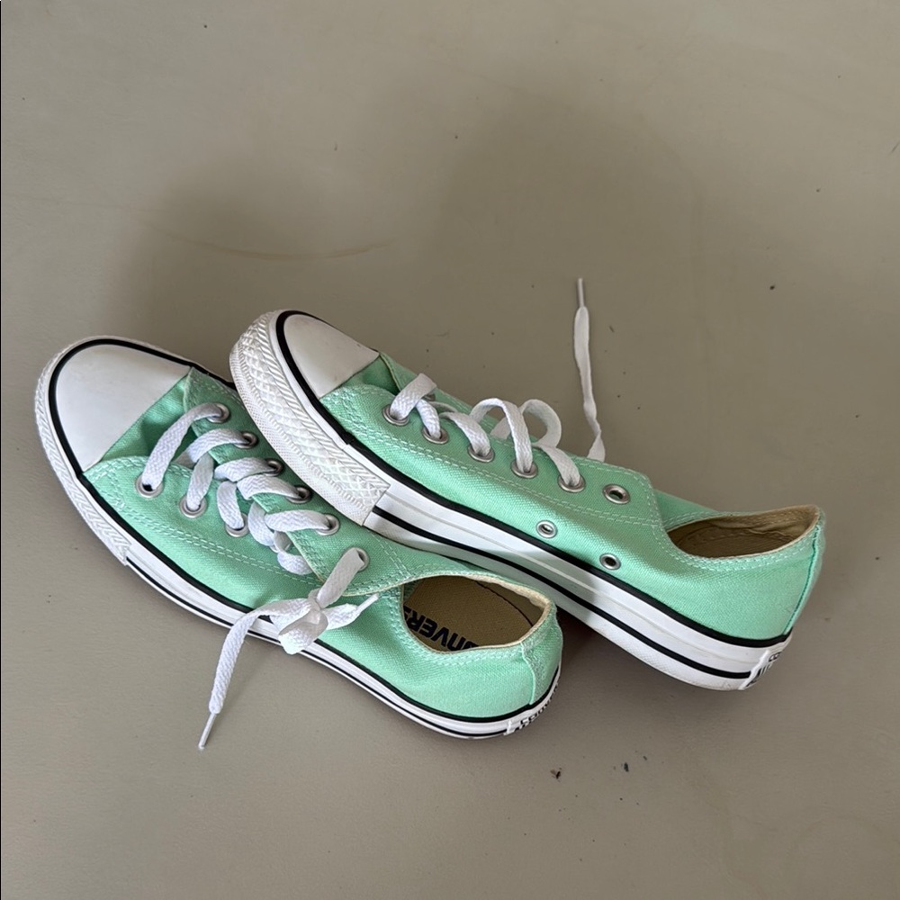 Converse Mint Green Low-Top Sneakers